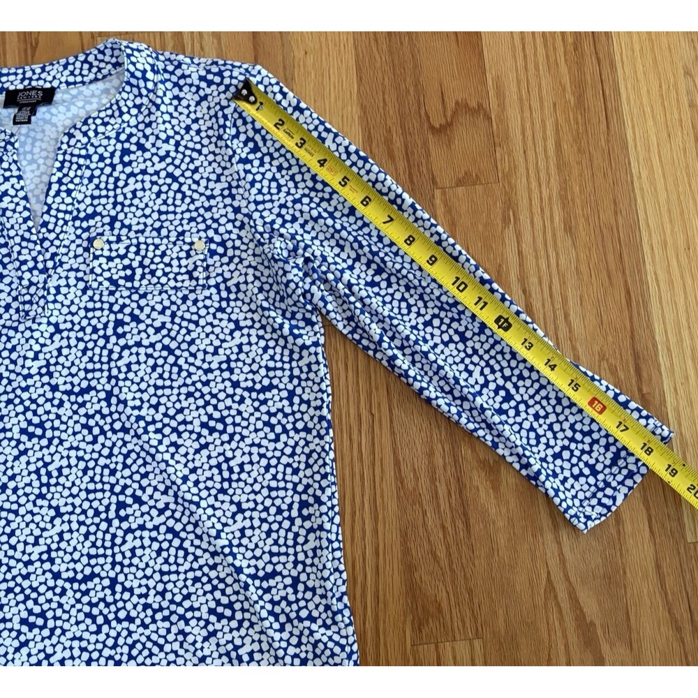 Jones Of New York Shirt Women’s Size Medium Signature 3/4 Sleeve Stretch NWT $69 - Picture 6 of 12